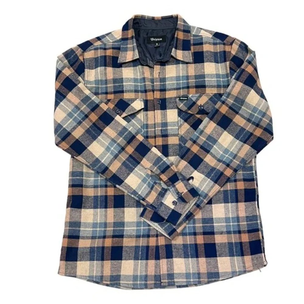 EUC Men's Brixton Bowery Plaid Button Down Shirt - Small